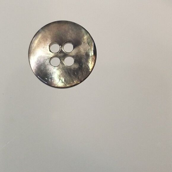 Salvatore Ferragamo Replacement Button Pearlized Silver Color 4 Hole Small - Picture 4 of 12